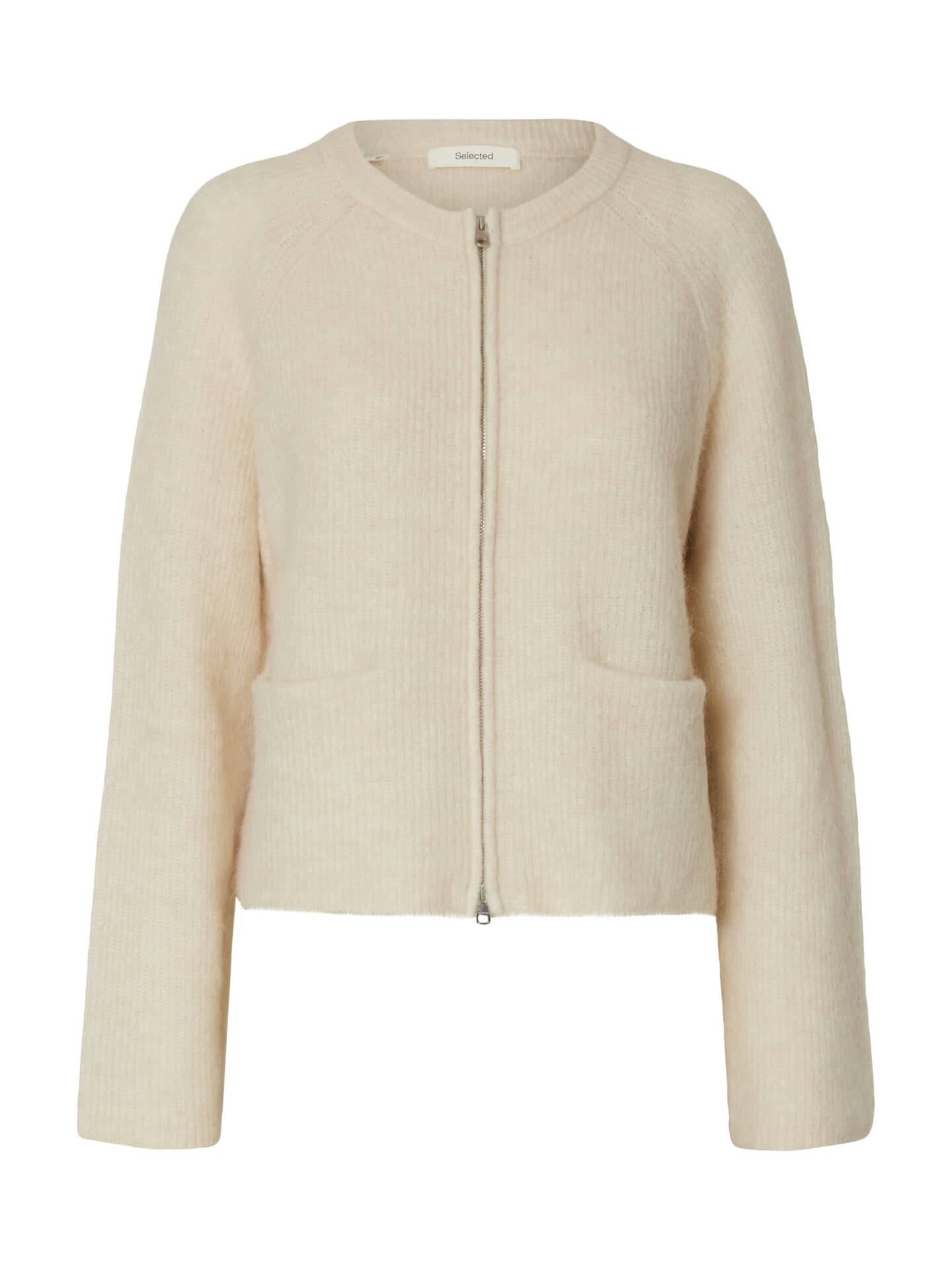 Selected Femme Vest Sia Ras Kort Off White