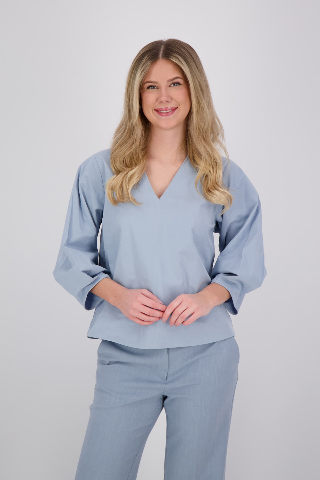 Selected Femme Top Talia Blauw