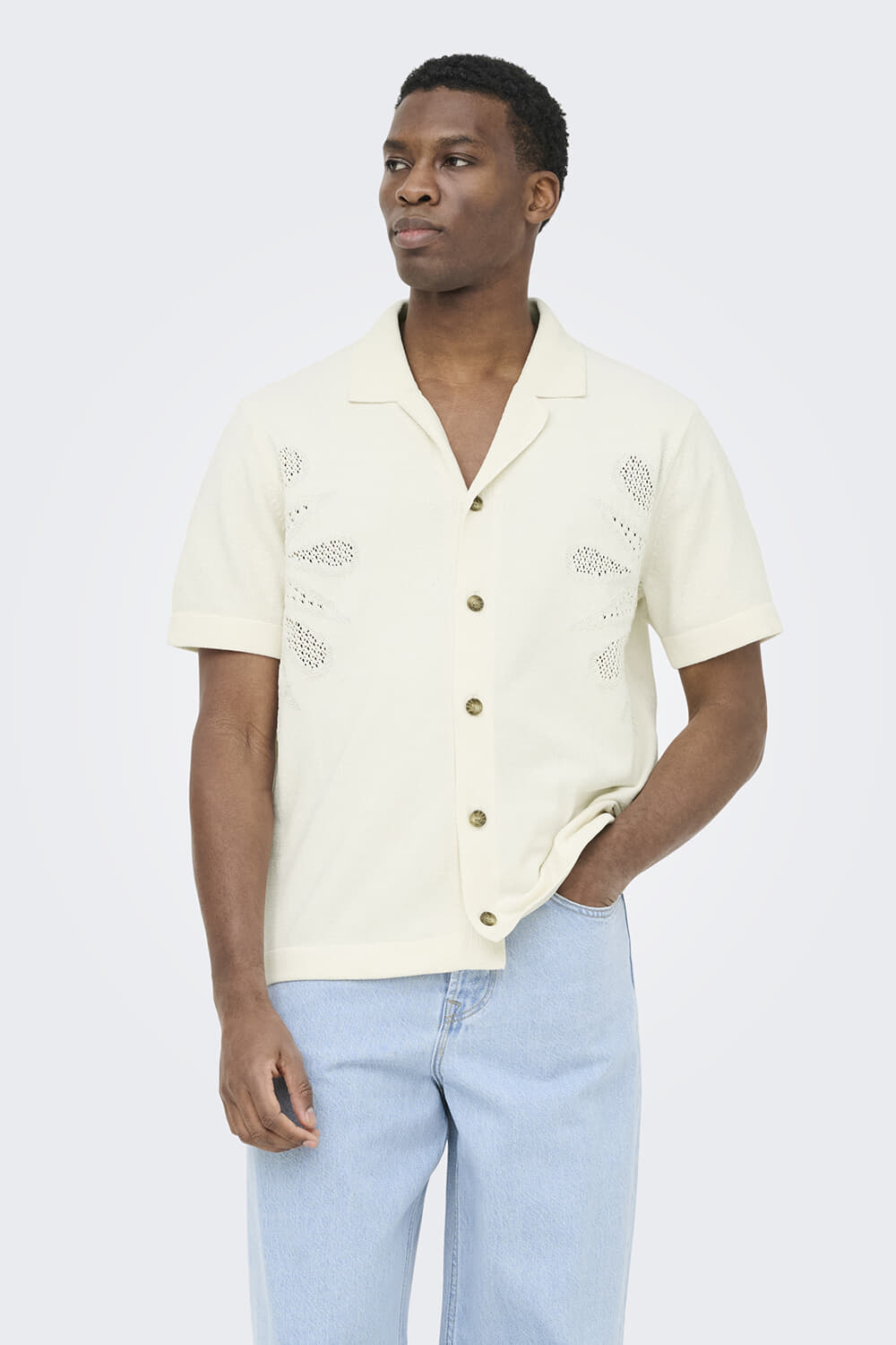 Only & Sons Vest Jam Life Regular Off White