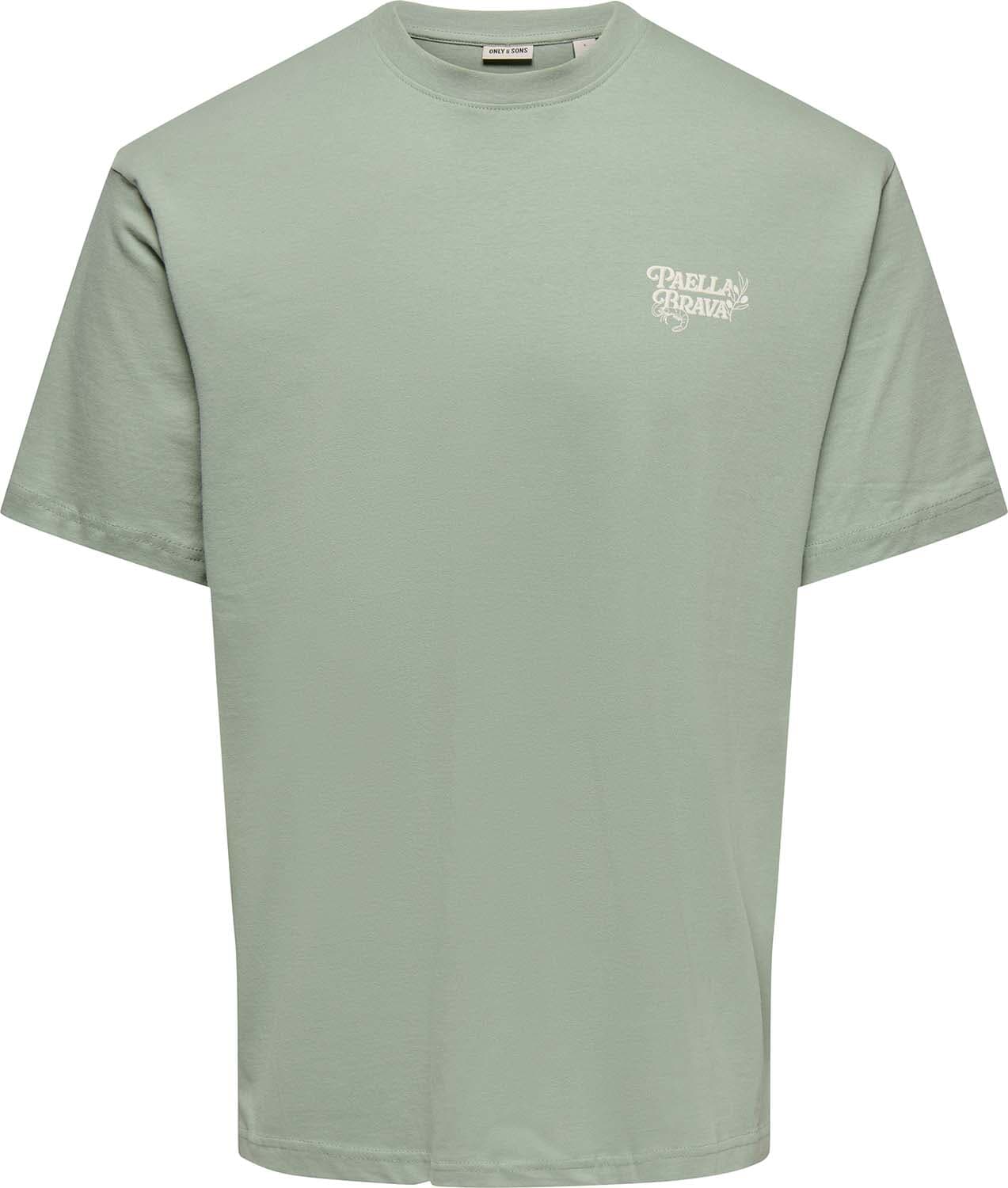 Only & Sons T-shirt Chef Lilfe RLX Groen