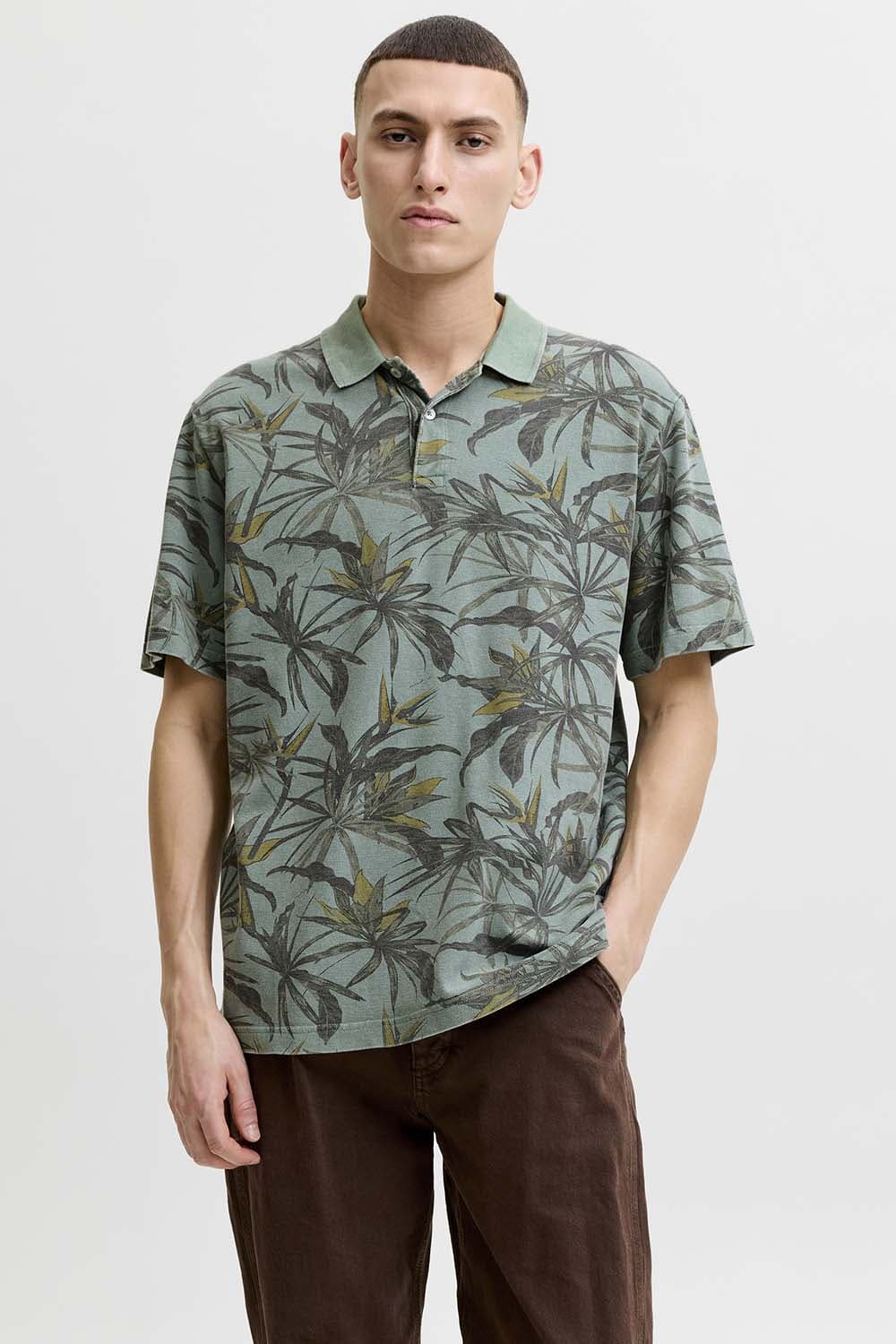 Jack & Jones Polo Hawaii  Groen