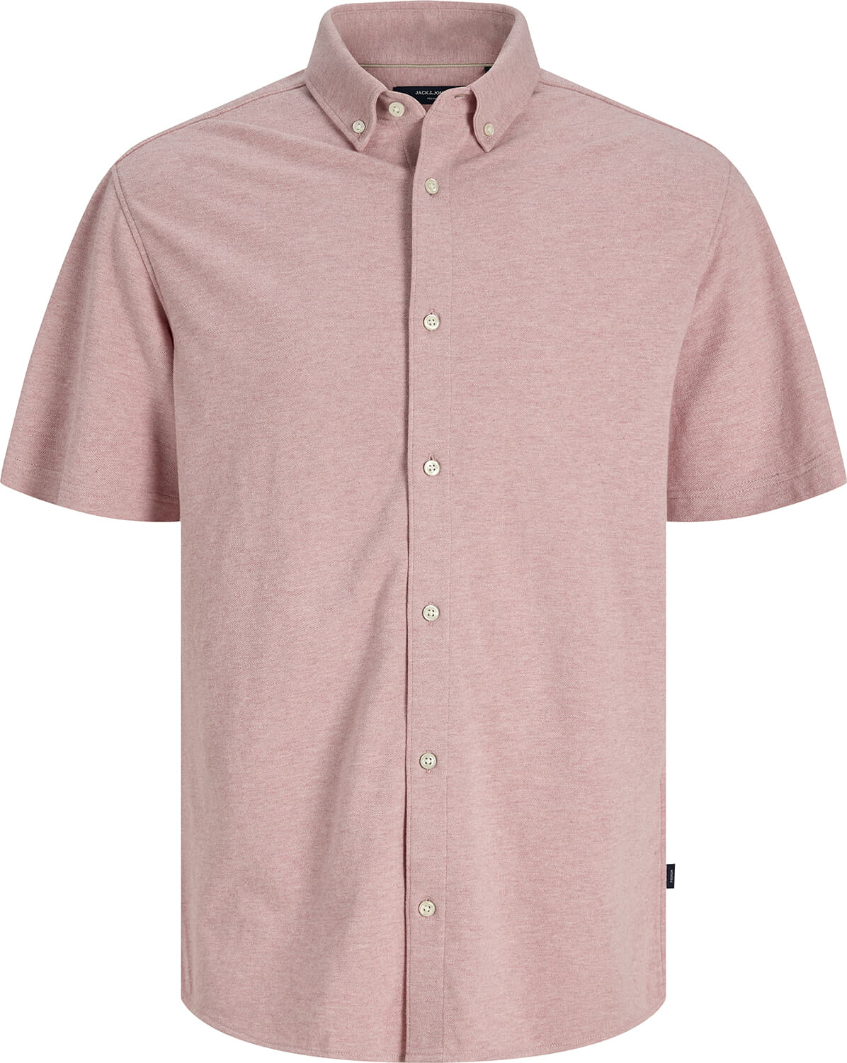 JPRBLUBLAKE PIQUE DETAIL S/S SHIRT Roze