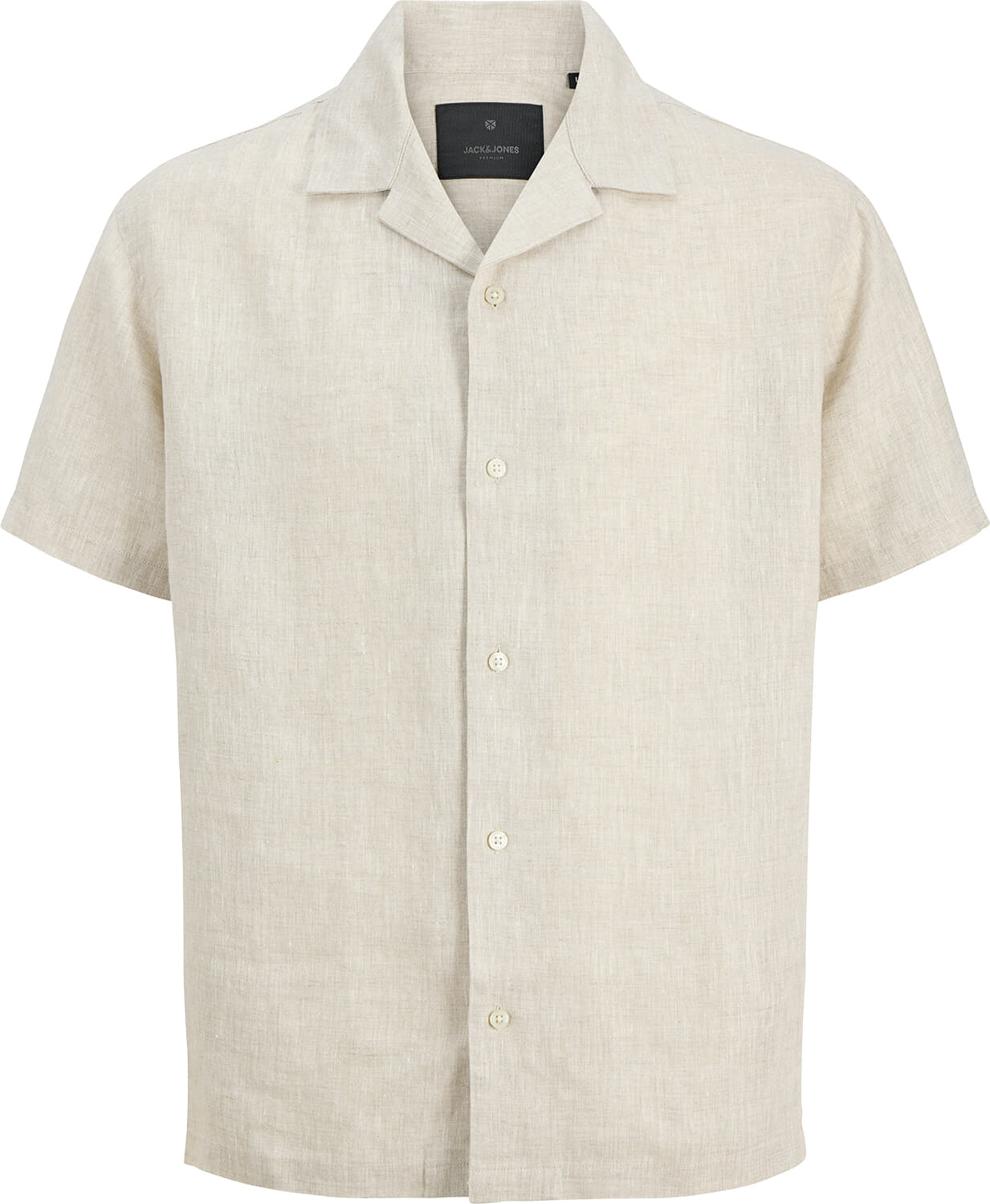Jack & Jones Overhemd Linnen   Grijs