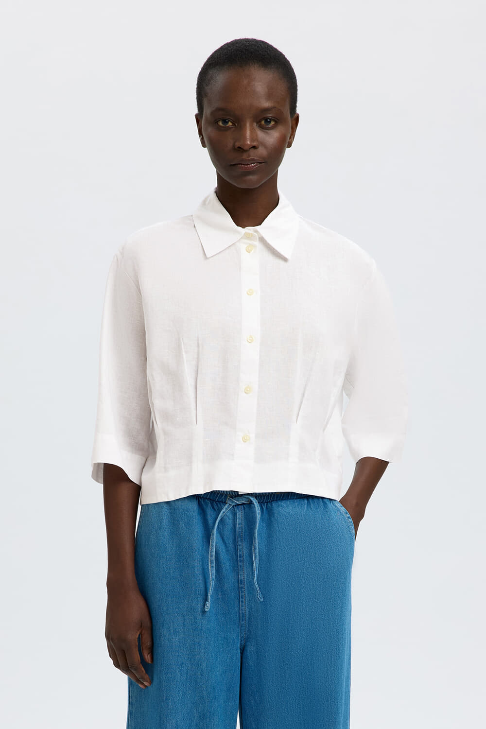 Selected Femme Blouse Cleo Regular Wit