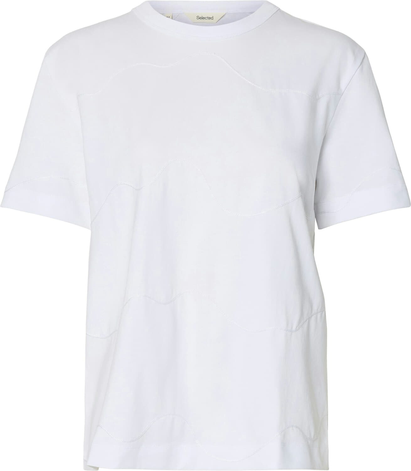 Selected Femme T-shirt Mila Embroidery Wit