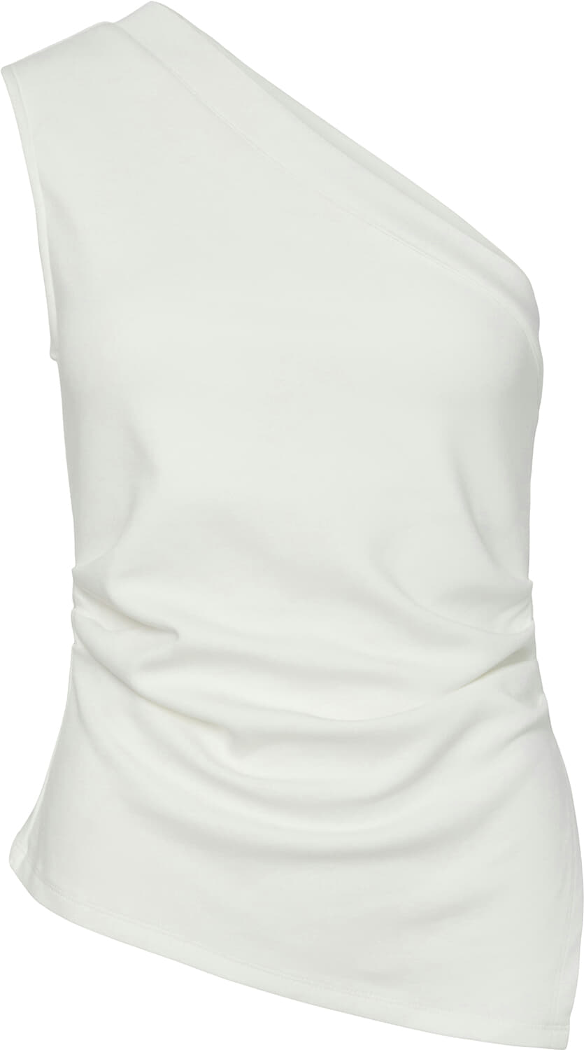 Y.A.S. Top Venice One Shoulder Wit