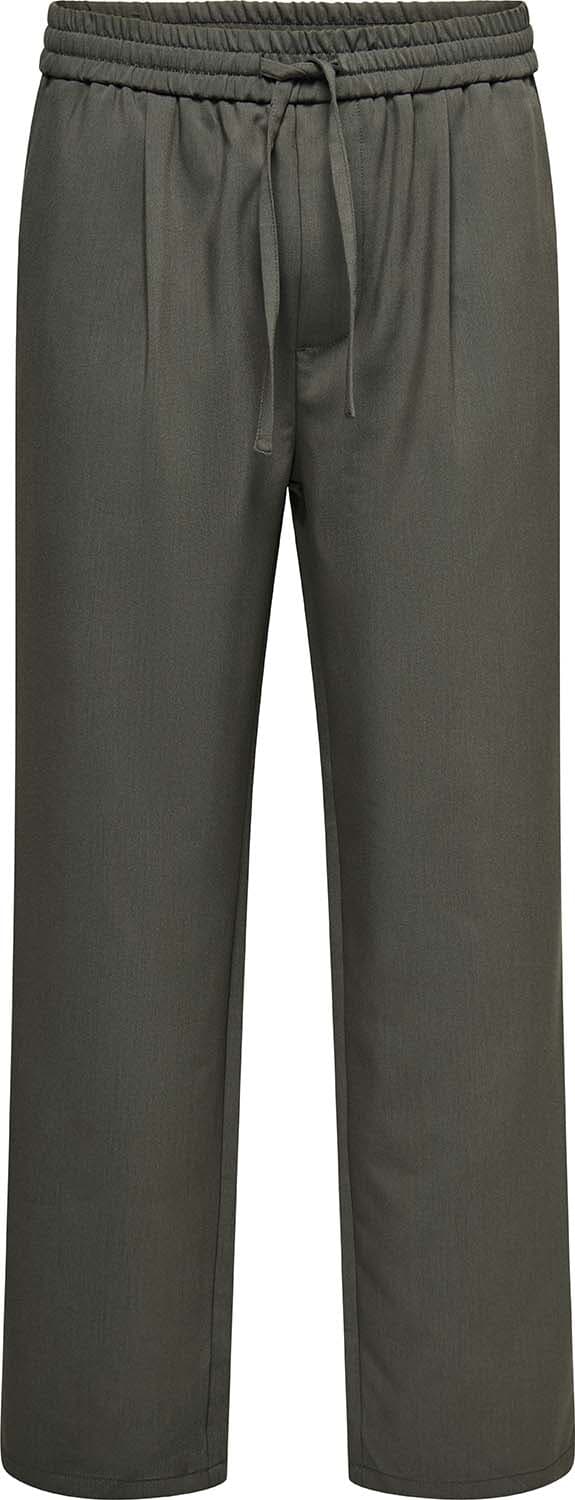 Only & Sons Broek Will String Loose Fit Groen