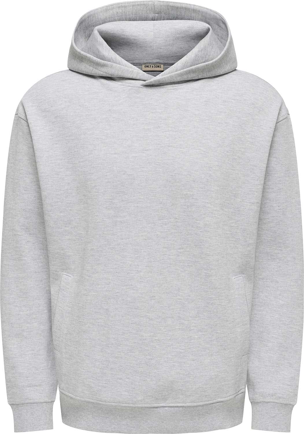 Only & Sons Hoodie Dane Airflex Relaxed Fit Grijs