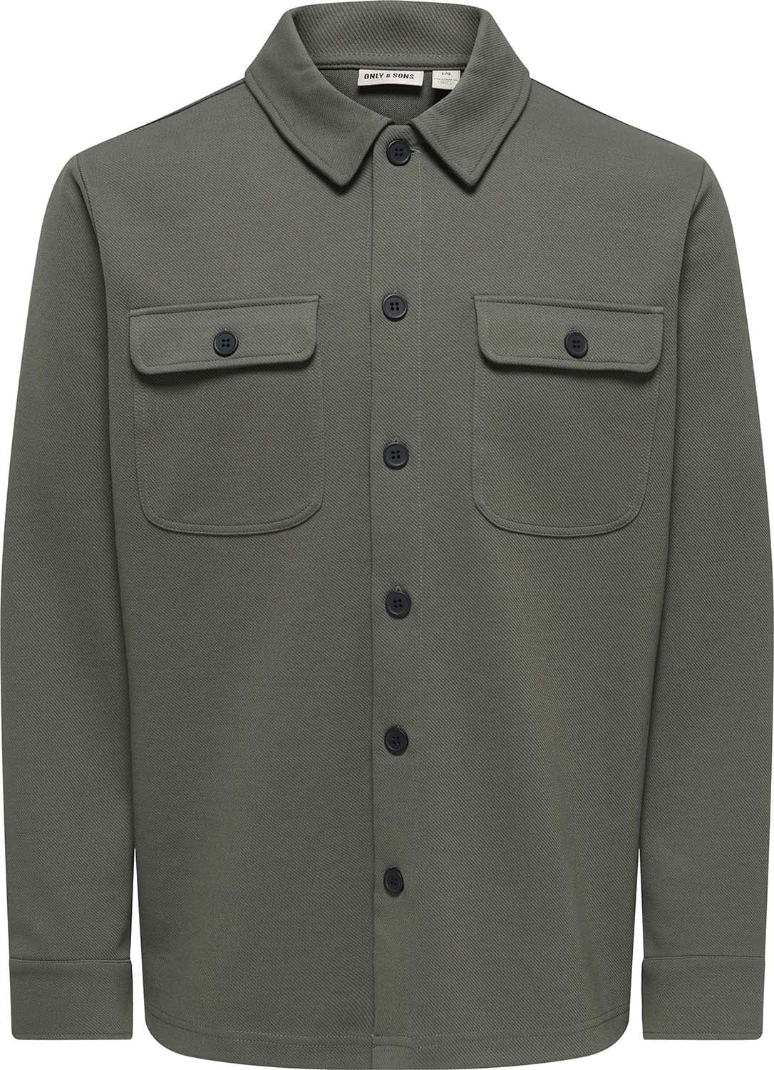 Only & Sons Overshirt Newkodyl Sweat Groen