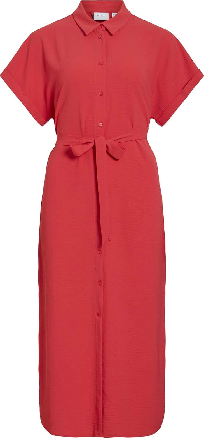 Vila Jurk Jaylo Midi Fuchsia