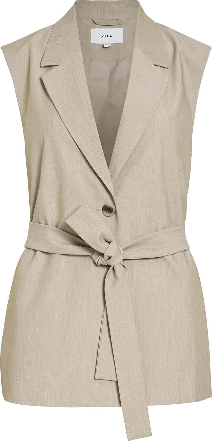 Vila VIMIVO S/L VEST/TES Beige