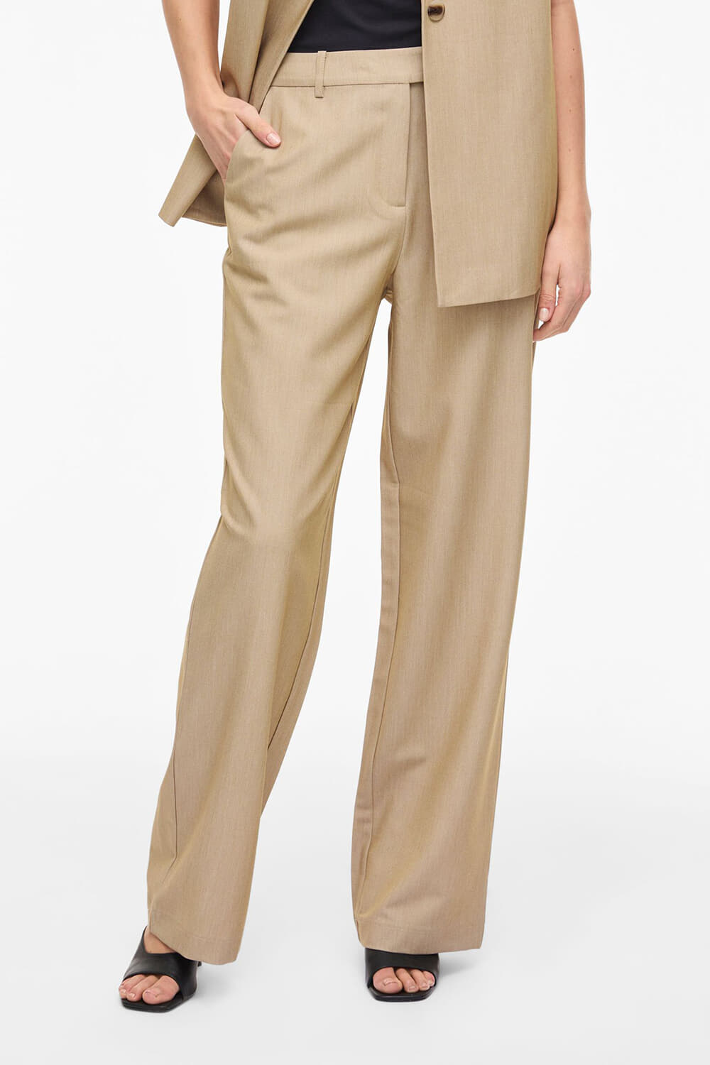 Vila VIMIVO RW PANT/TES Beige