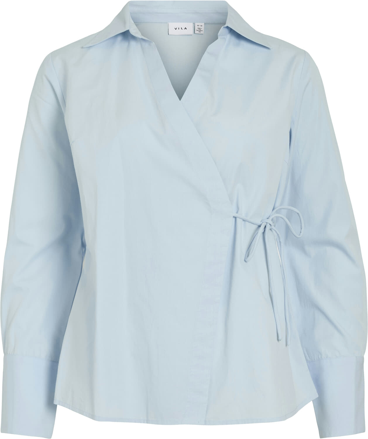 Vila Blouse Lumi Wrap V-neck Blauw