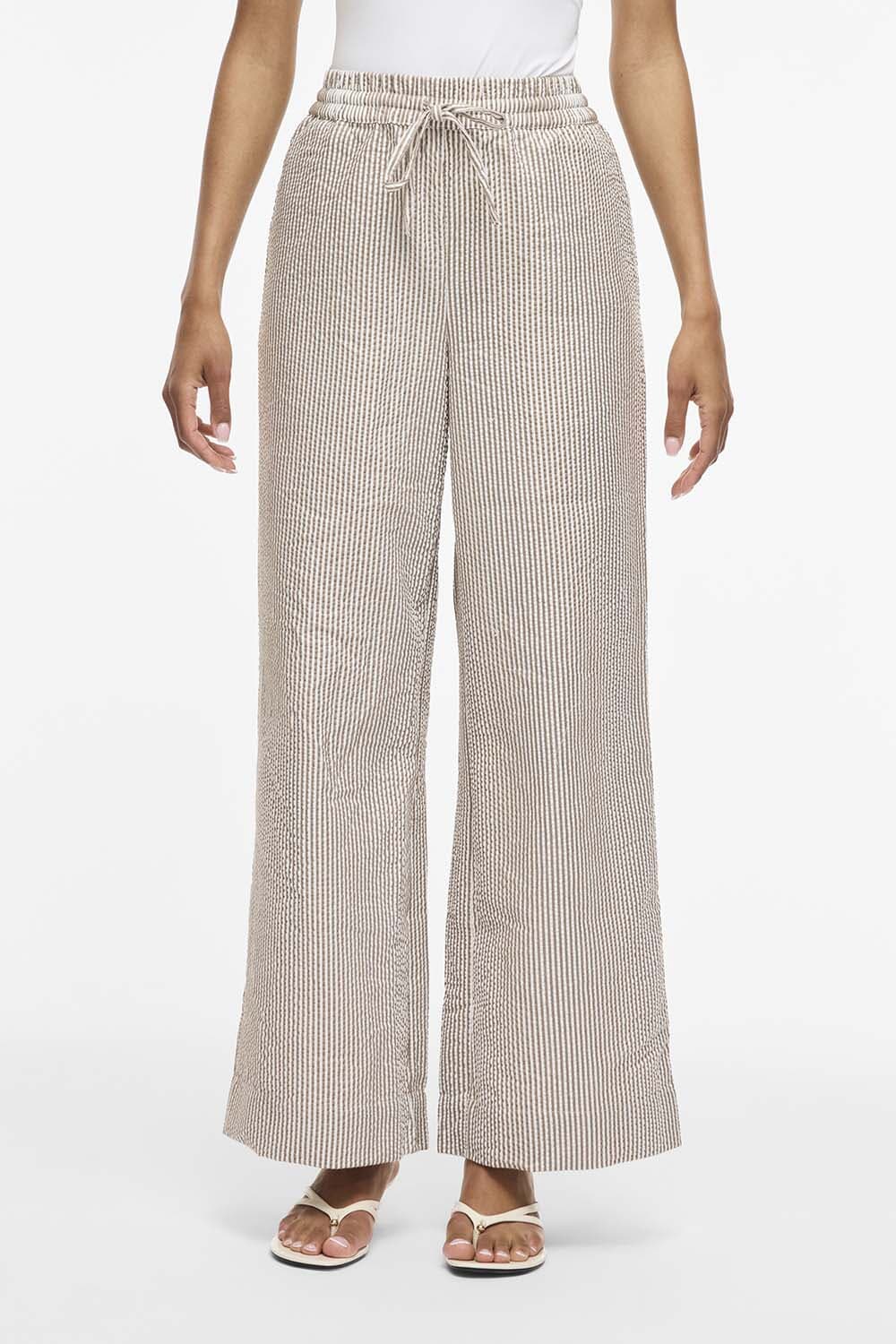 Vila VIKALEA HW PANTS Crème