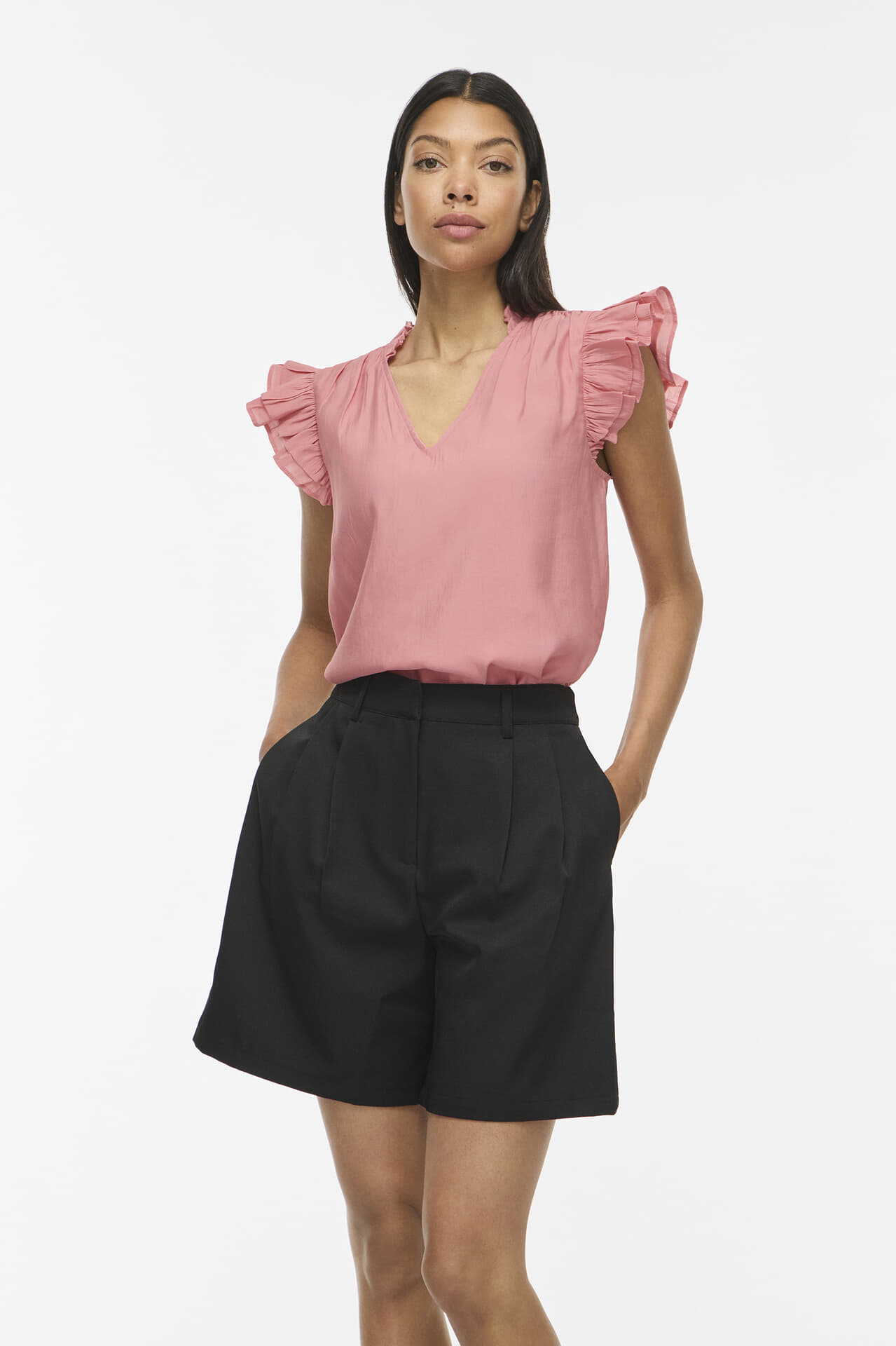 Vila Top Anu V-hals Lila