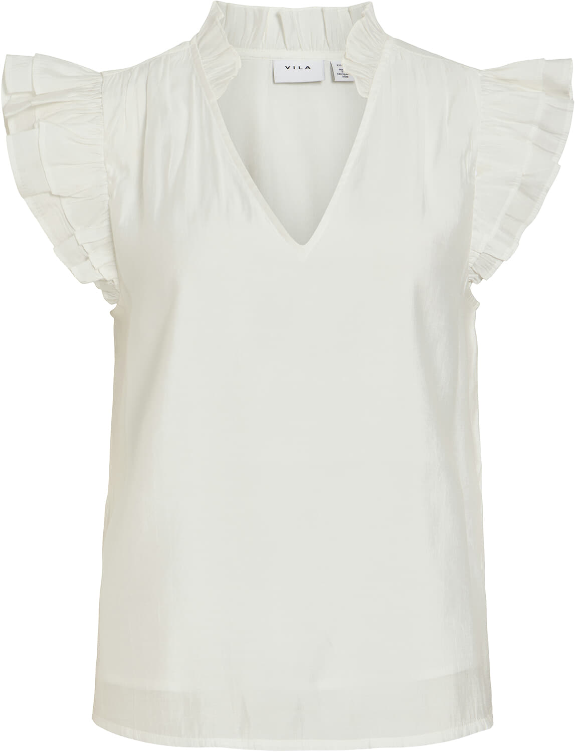 Vila Top Anu V-hals Wit