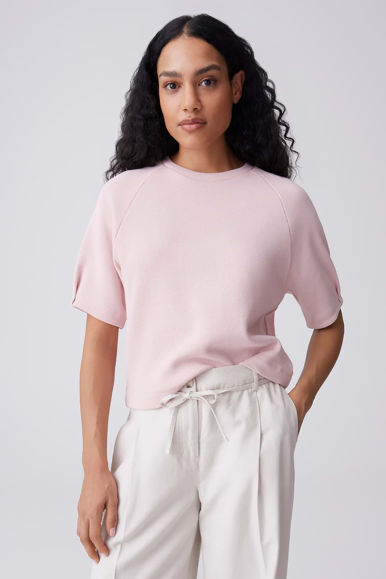 Opus Sweater Guschel Roze