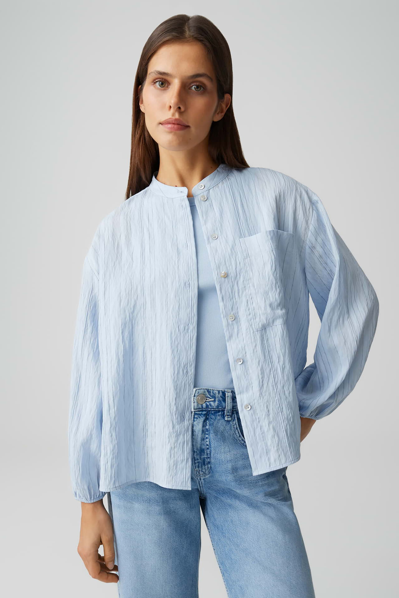 Opus Blouse Flaria  Grijs