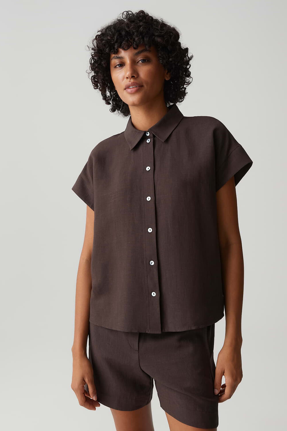 Opus Blouse Falvia Bruin