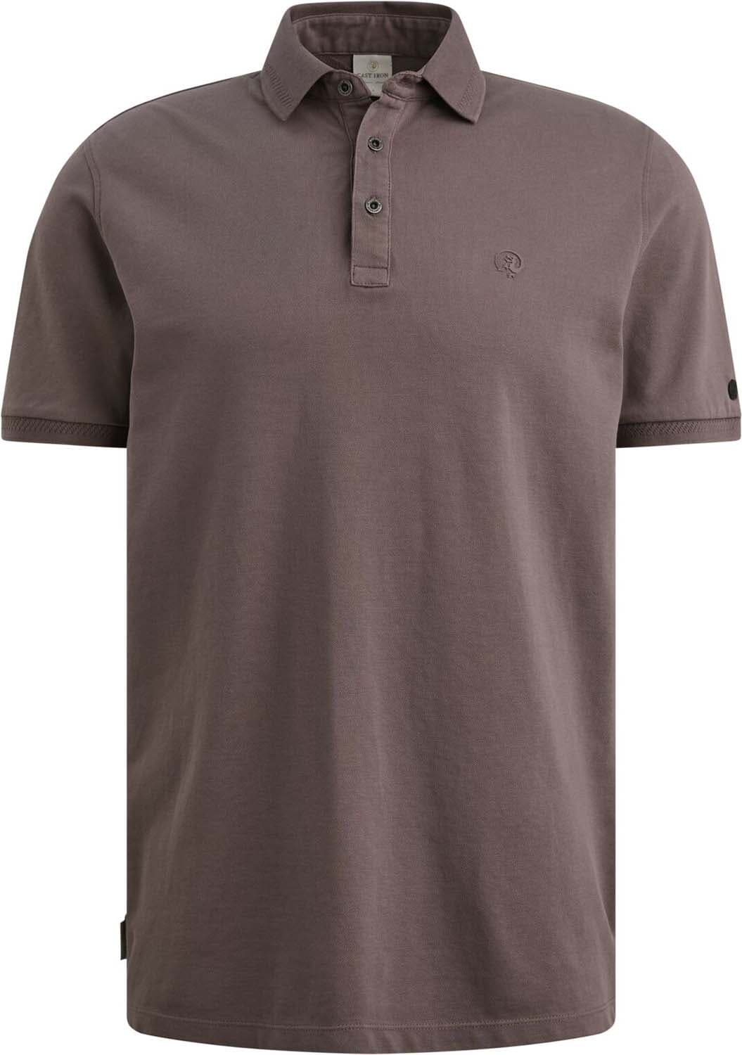 Cast Iron Polo Fine Pique Slimfit Paars