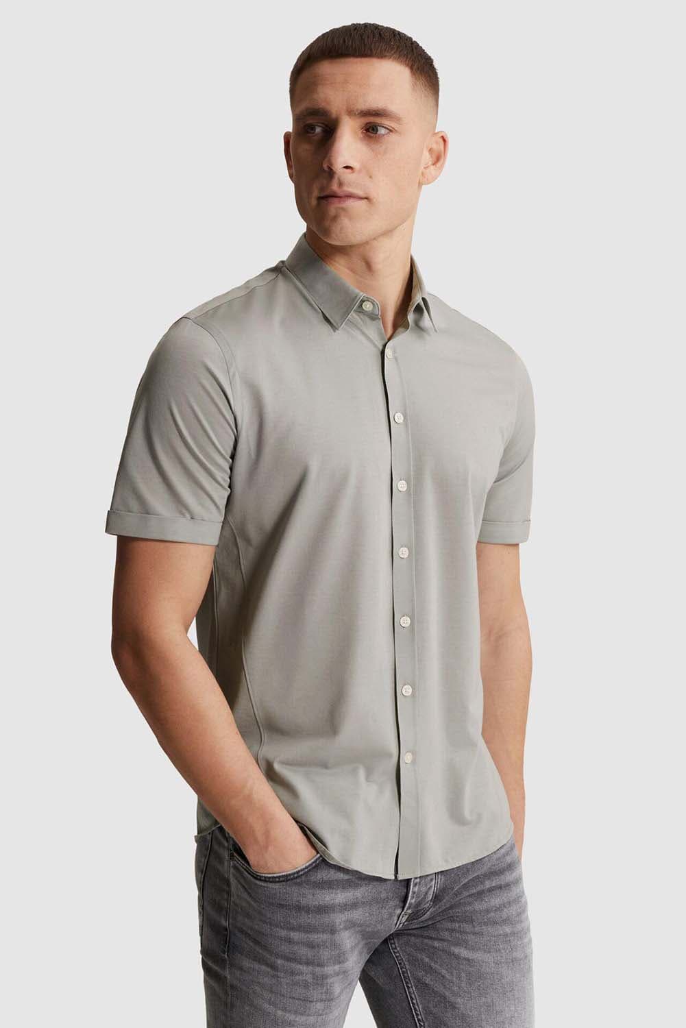 Cast Iron Overhemd Tech Jersey Grijs