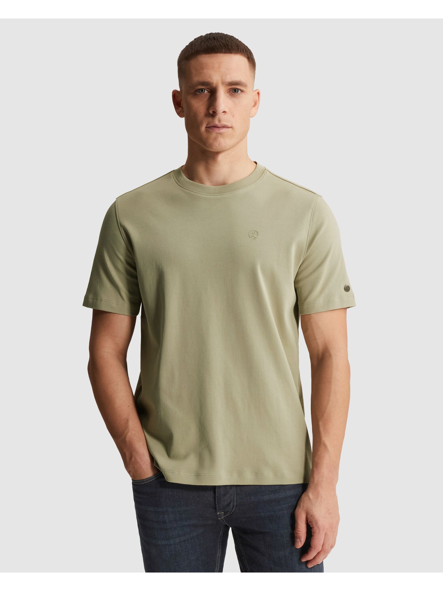 Cast Iron T-shirt Regular fit Groen