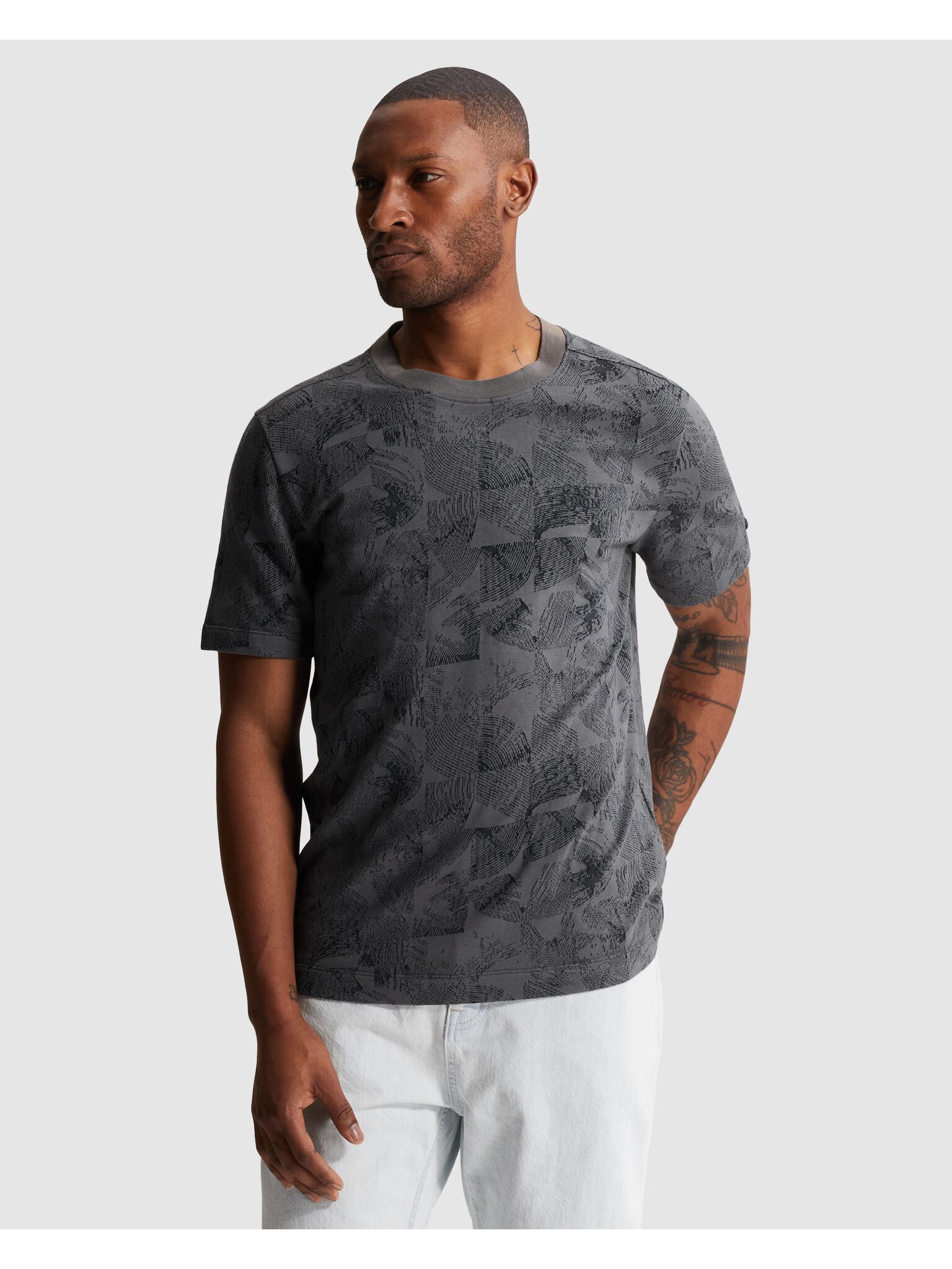Cast Iron T-shirt Regular fit Grijs
