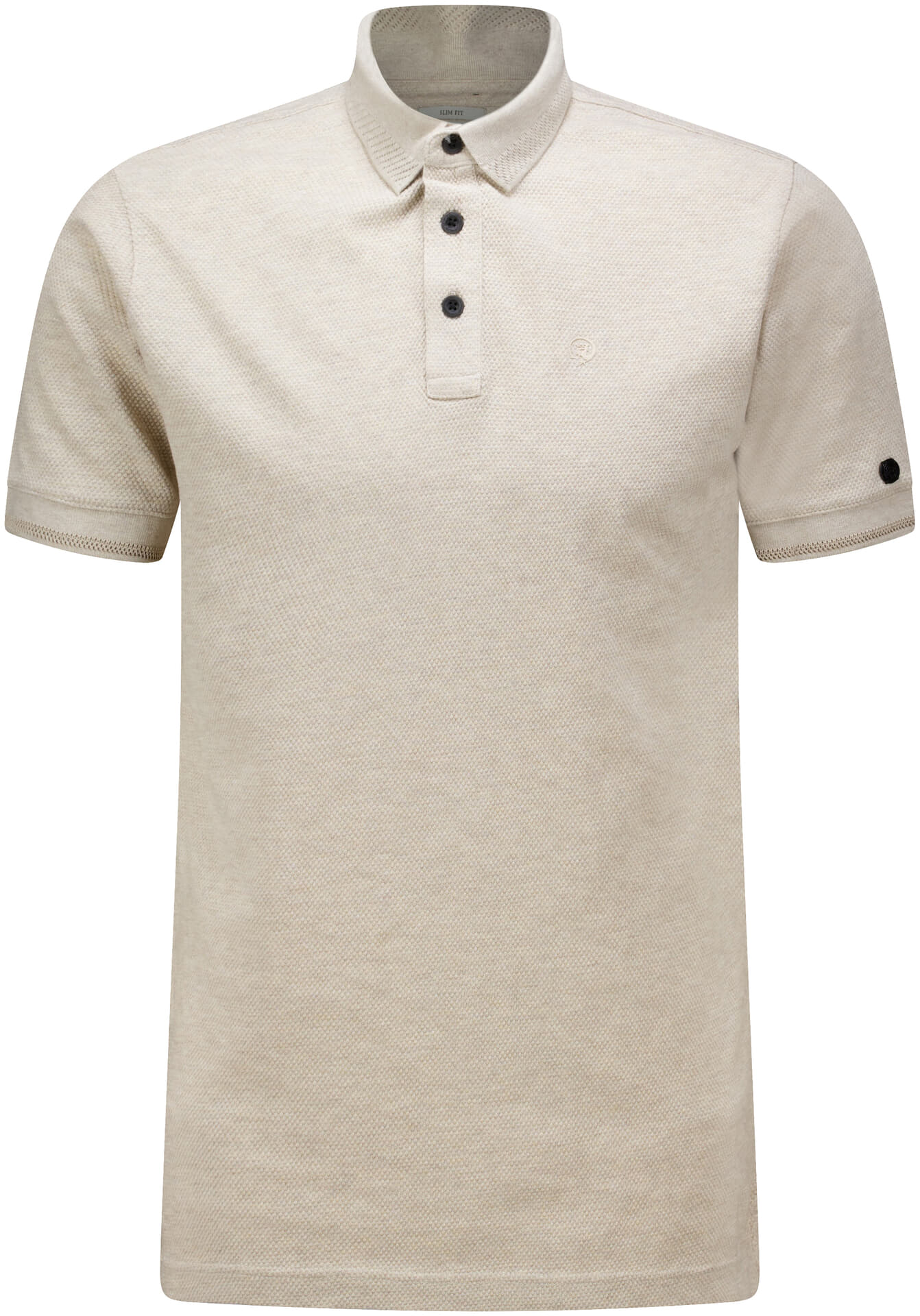 Cast Iron Polo Popcorn Slim fit  Kaki