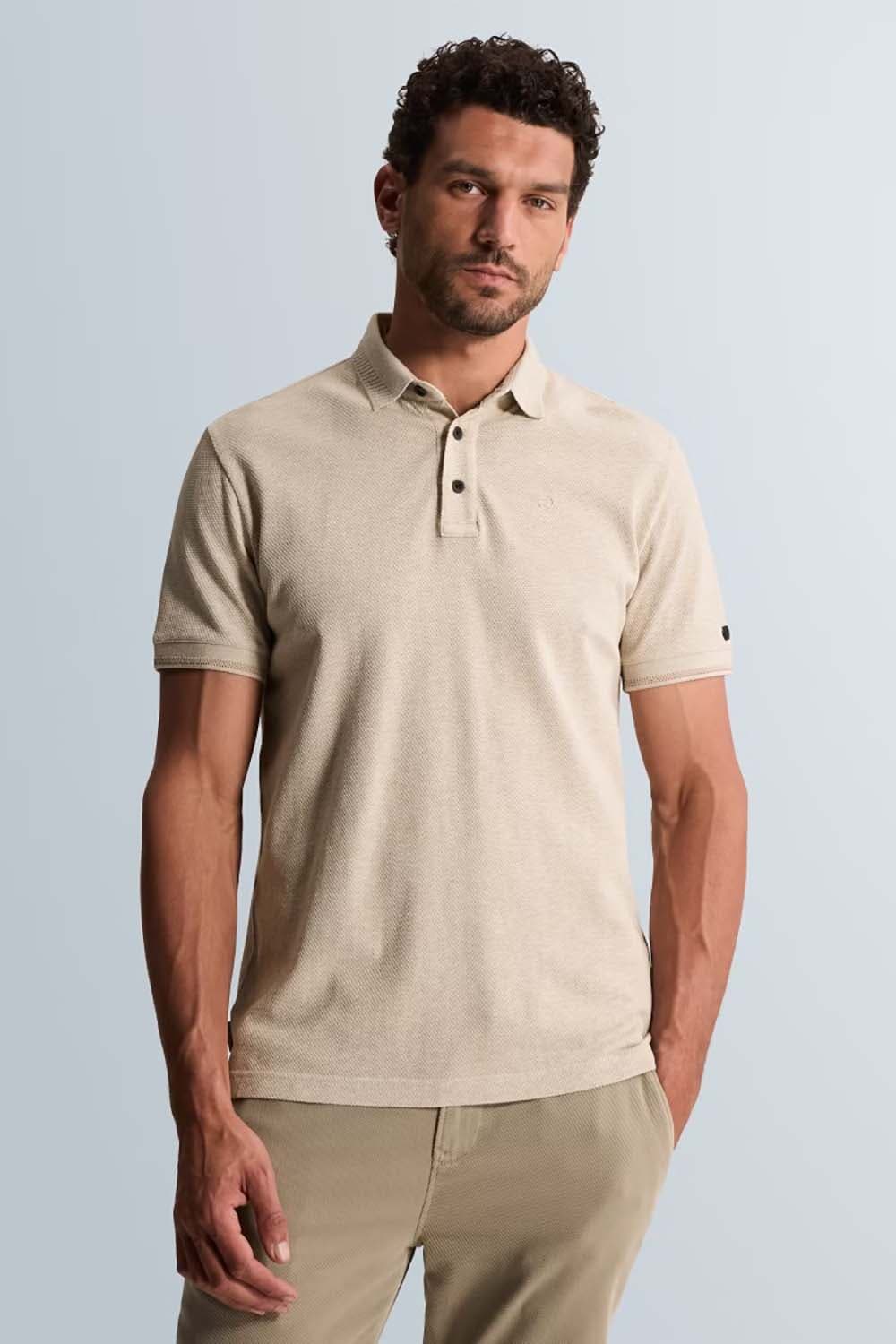 Cast Iron Polo Popcorn Slim fit  Kaki