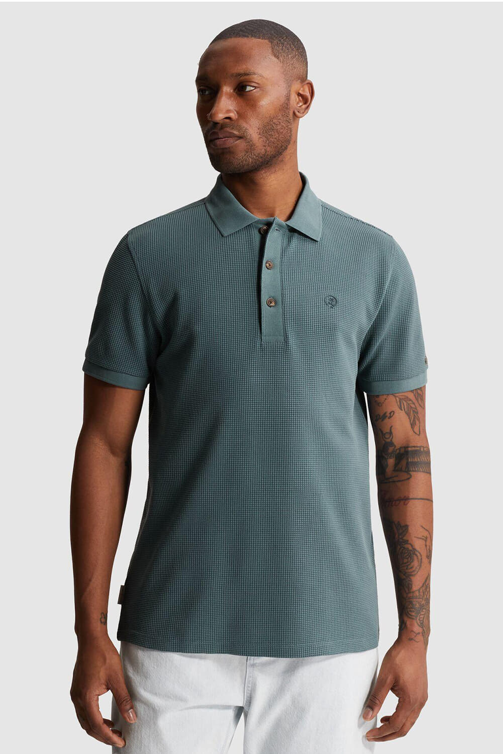 Cast Iron Polo Regular fit Blauw