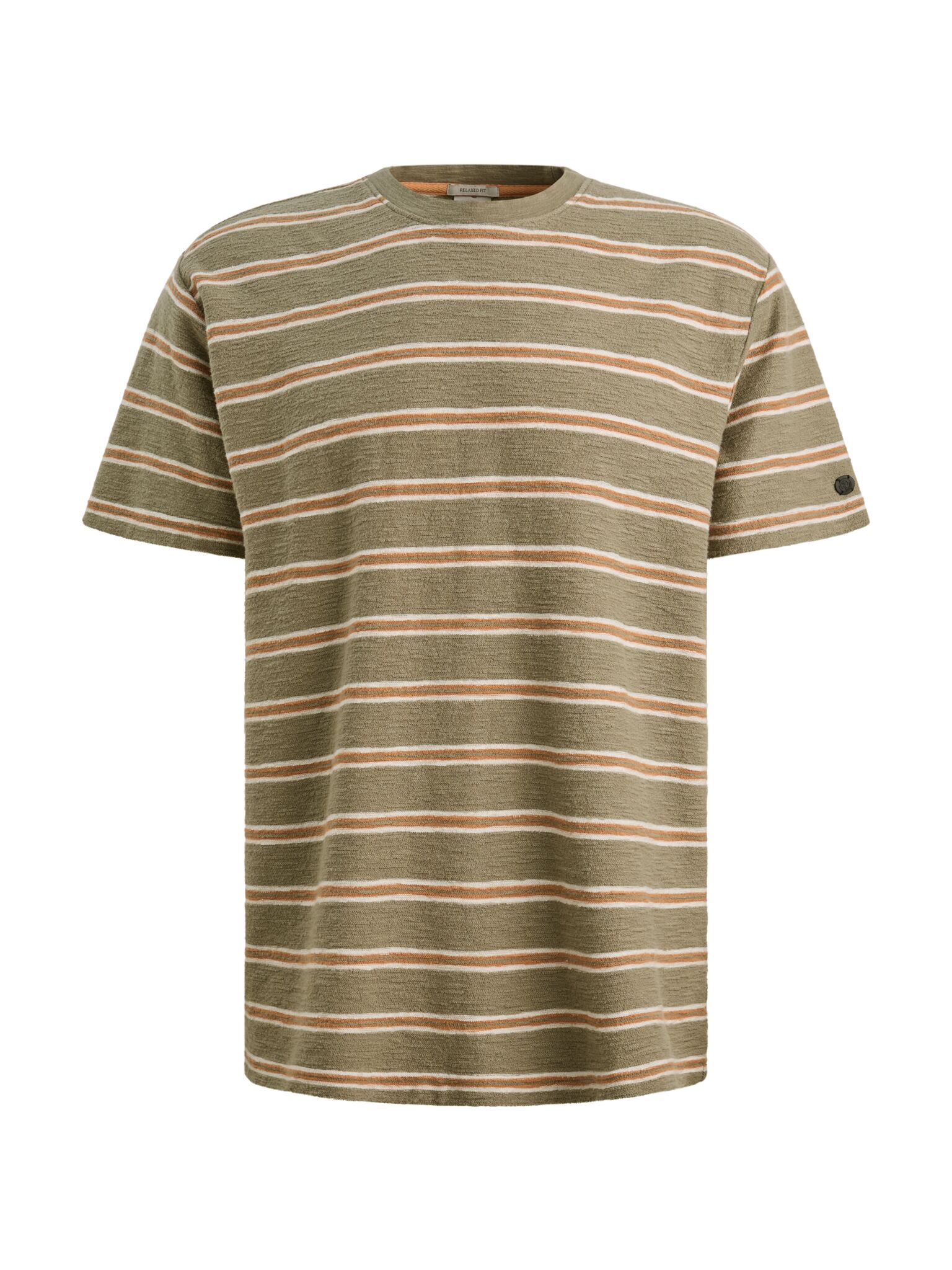 Cast Iron T-shirt relaxed fit  Groen