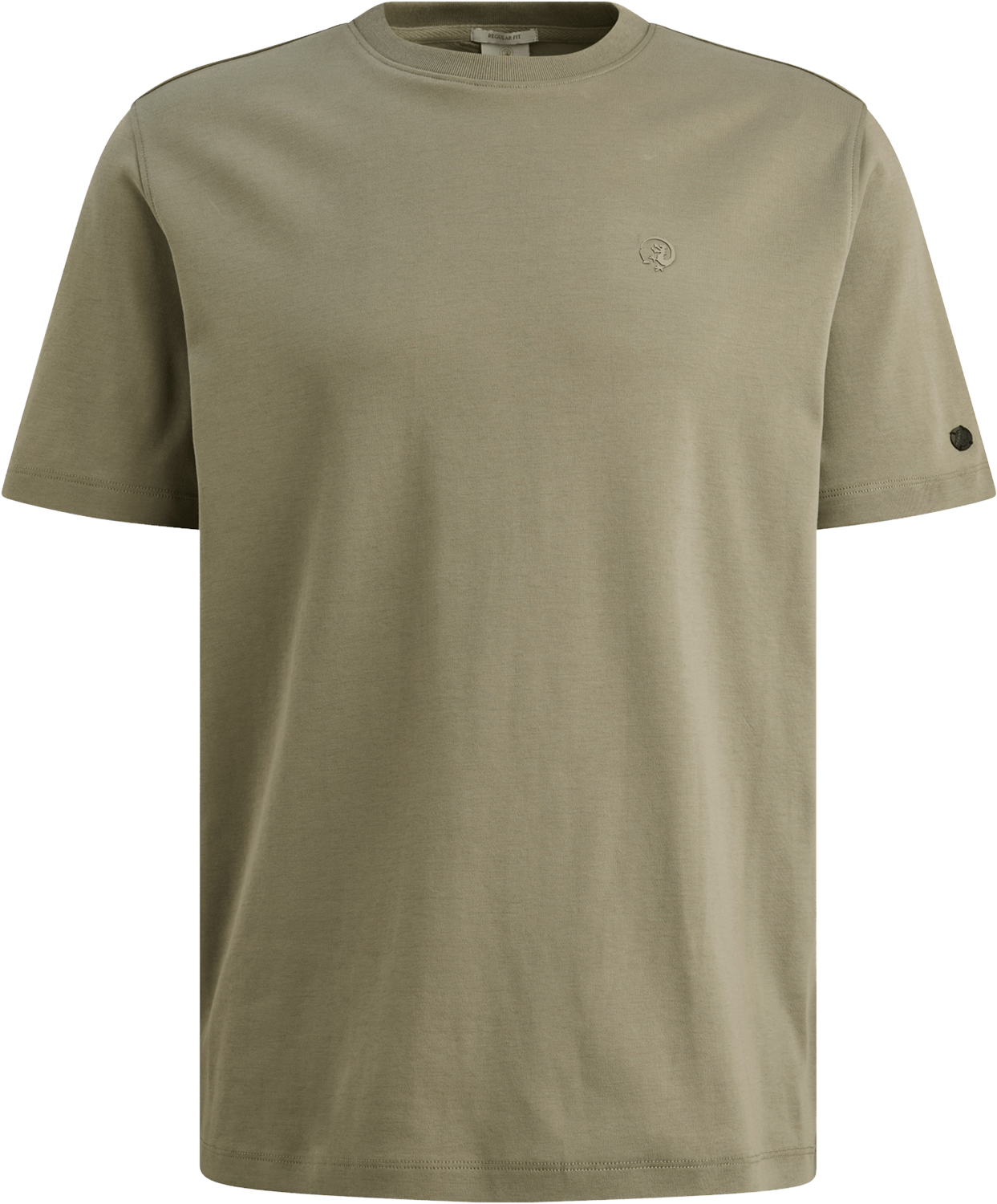 Cast Iron T-shirt Interlock regular fit Groen