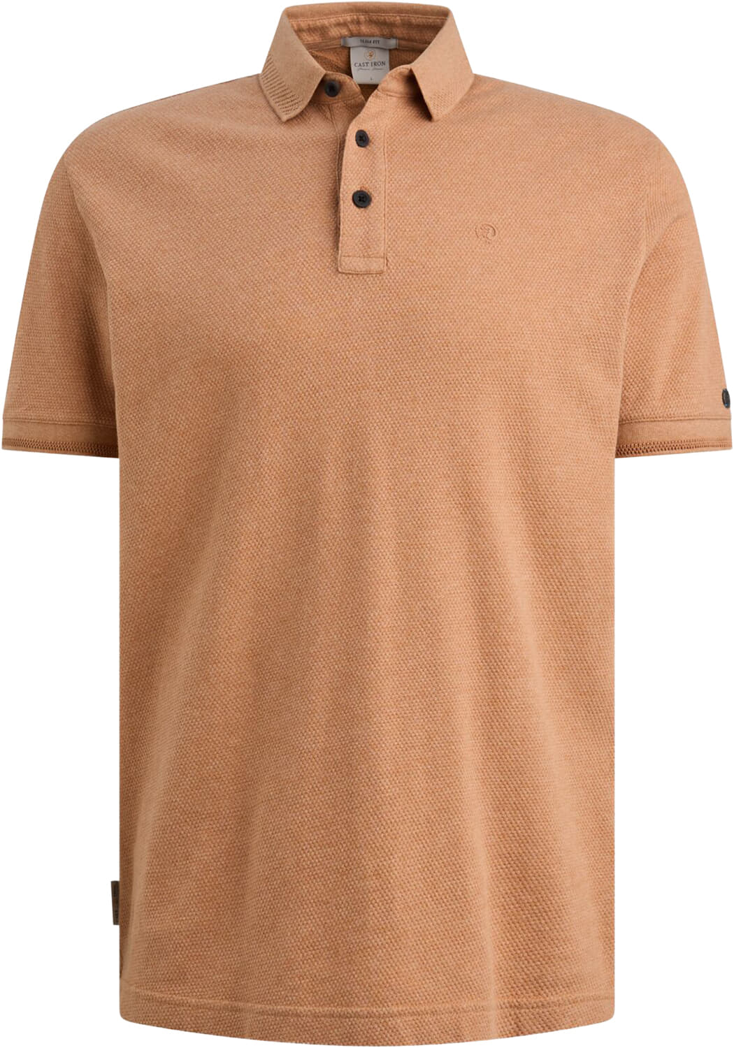 Cast Iron Polo popcorn slim fit  Beige