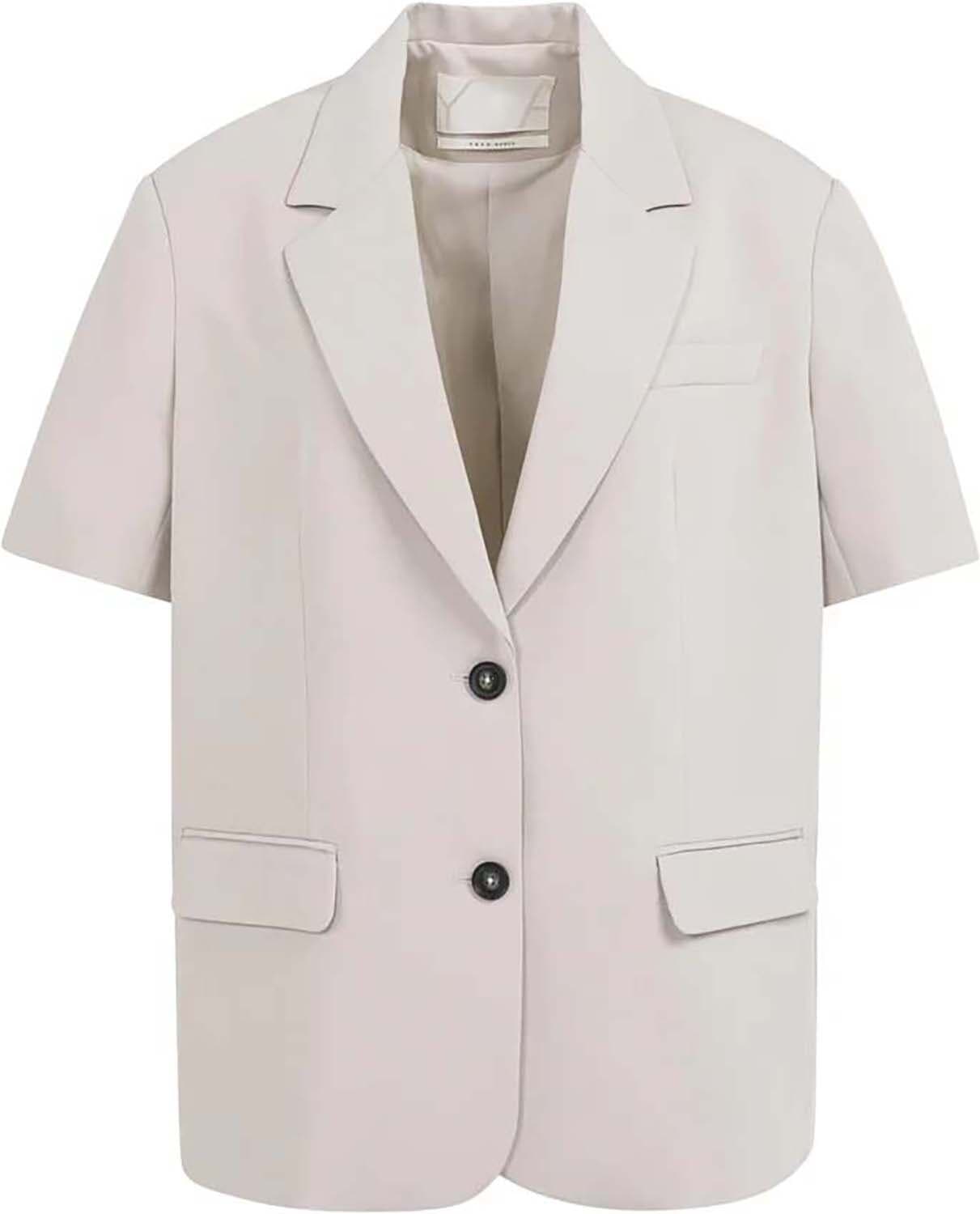 Blazer met korte mouwen Paars