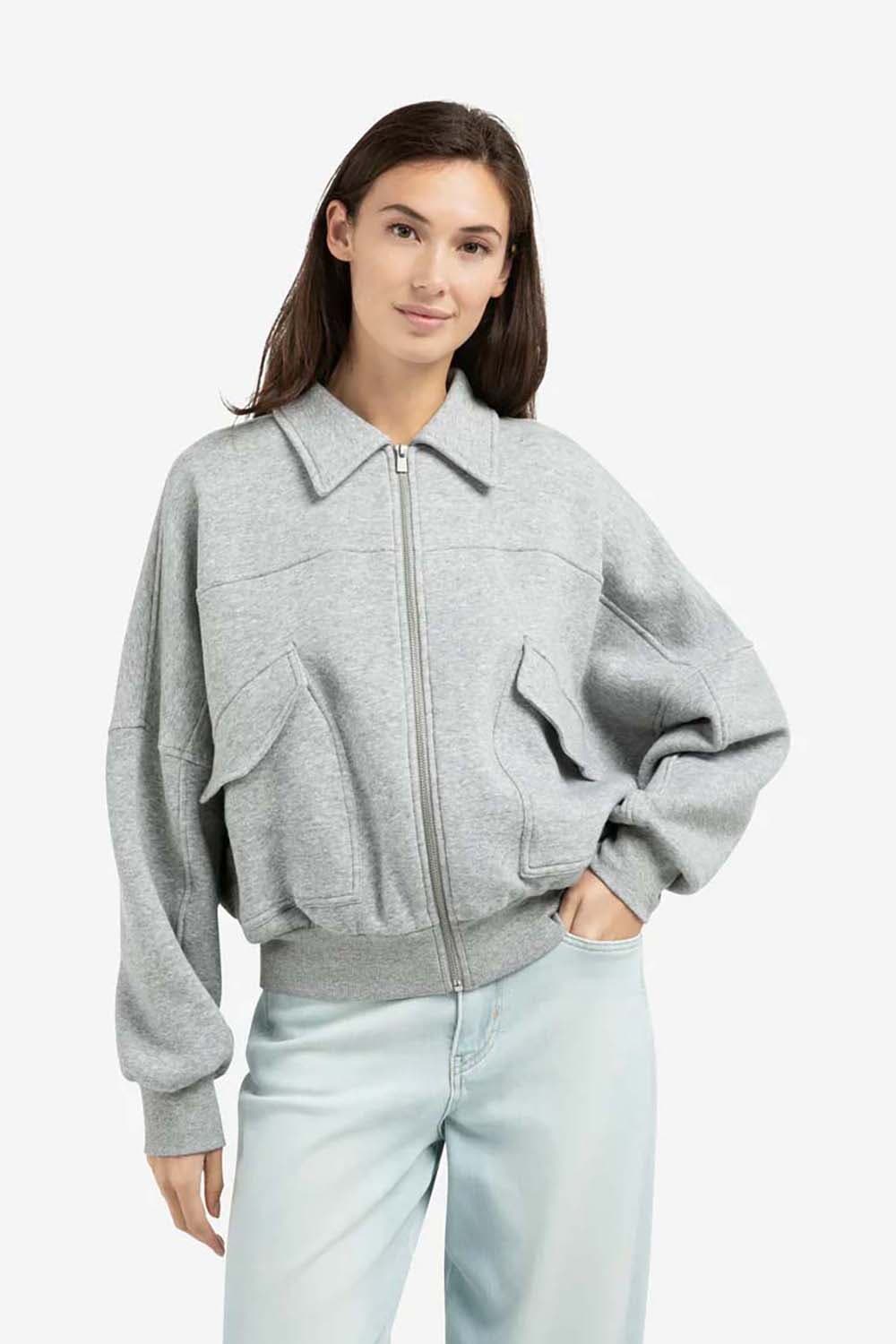 Yaya Sweatvest  Antraciet