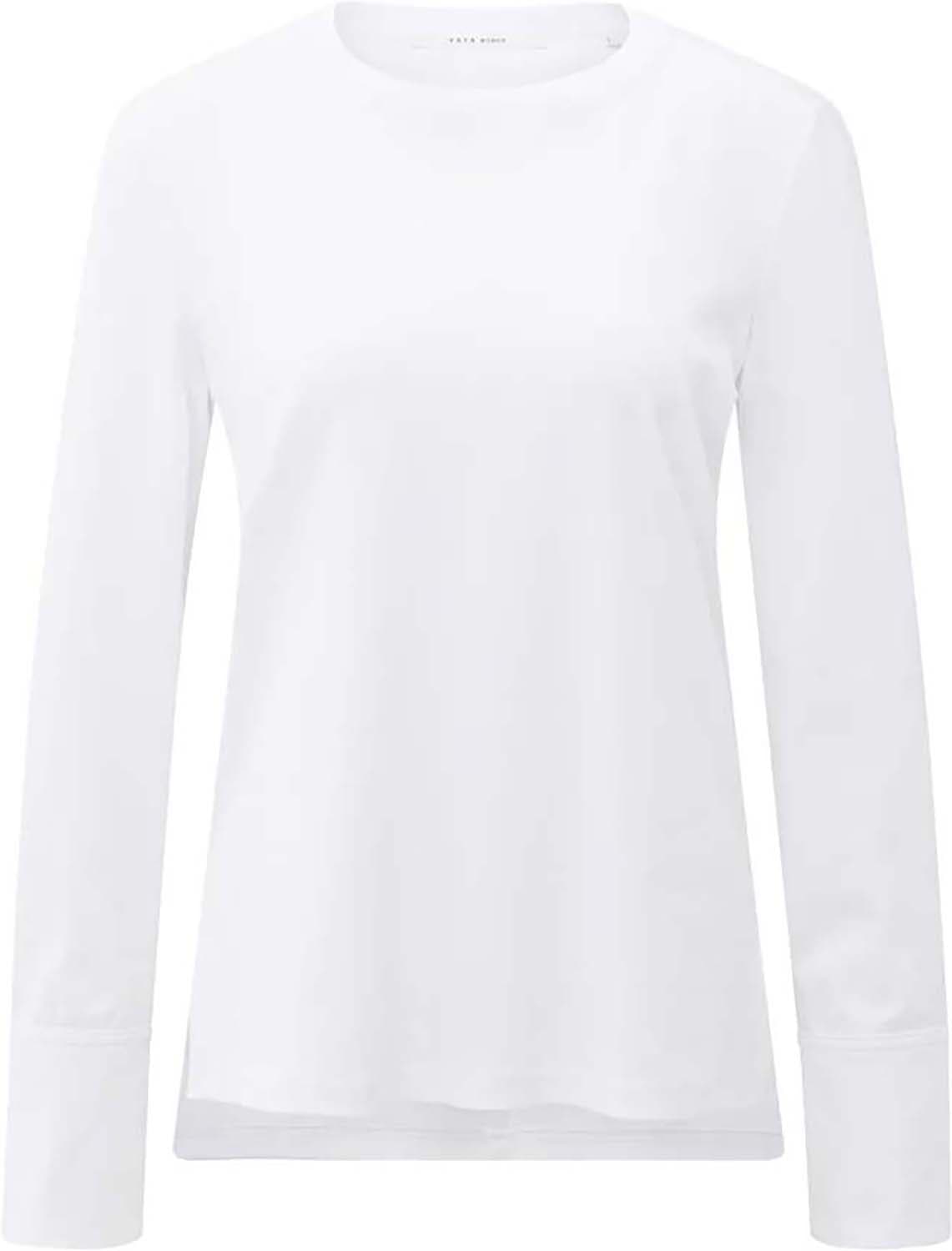 Yaya Jersey top met manchetten Wit