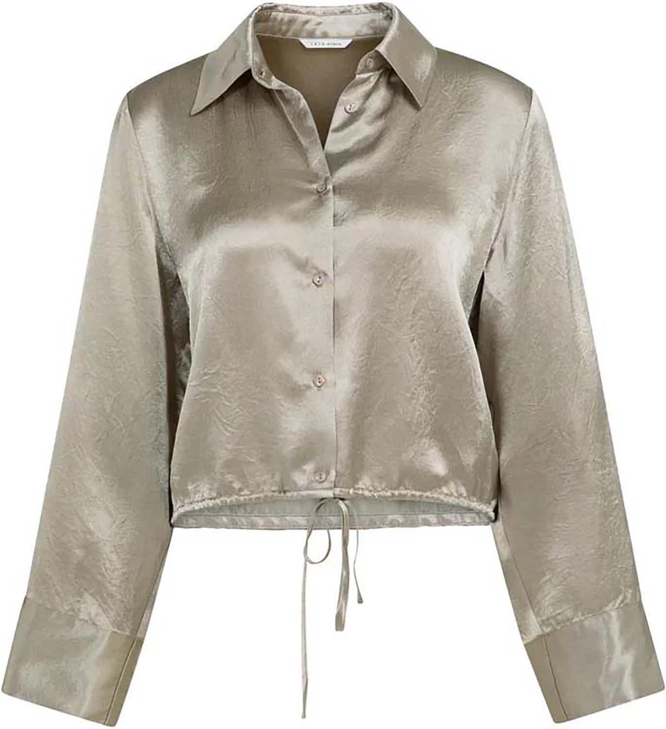 Yaya Blouse  Crinkle  Bruin