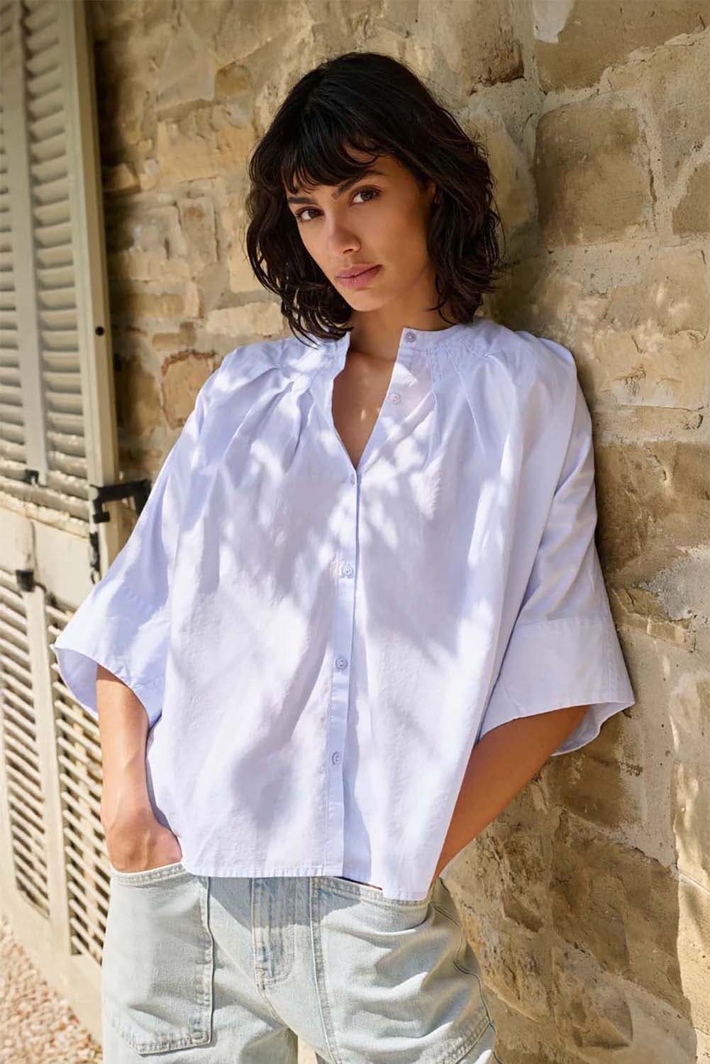 Yaya Blouse  Batwing  Hemelsblauw