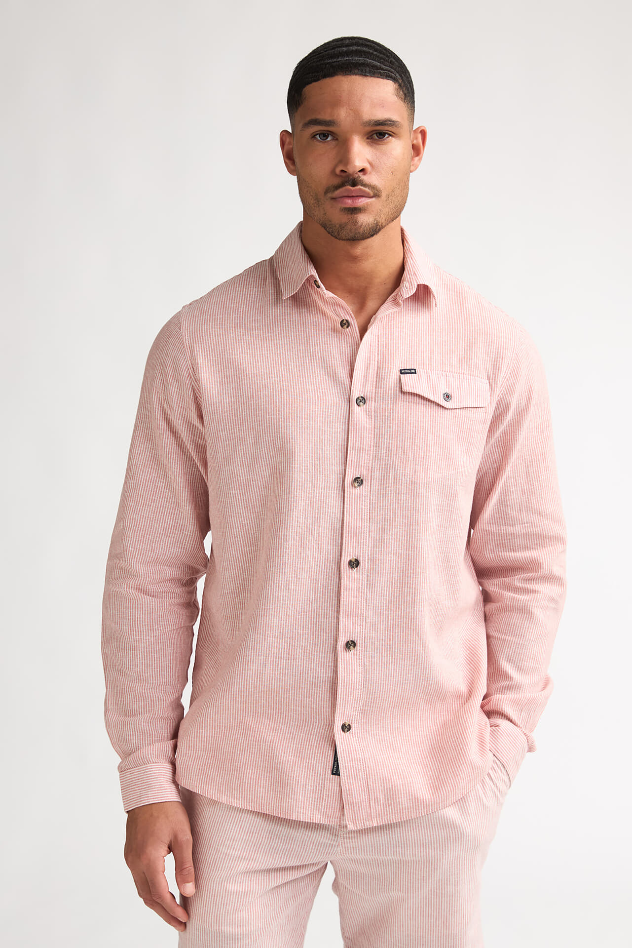 Petrol Overhemd Uni Koraal