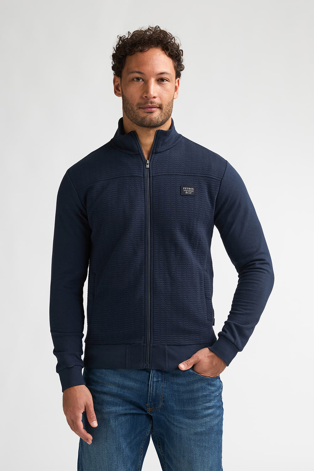 Petrol Sweatvest Navy