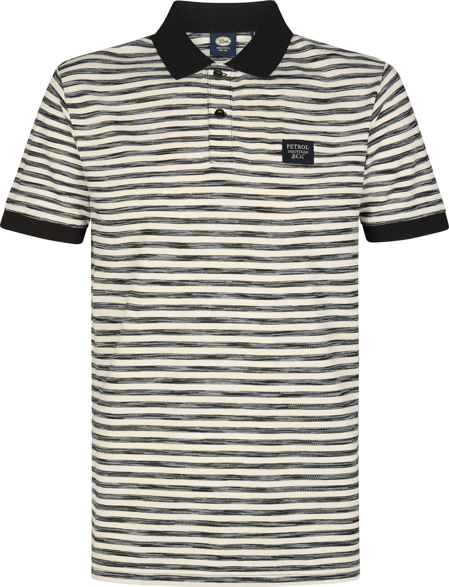 Petrol Polo Short Sleeve Zwart