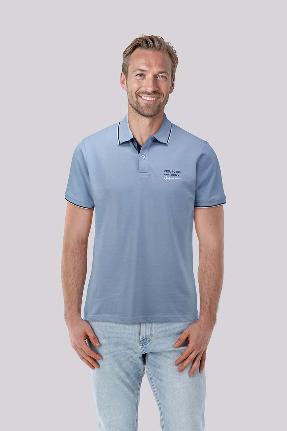 Petrol Polo Blauw
