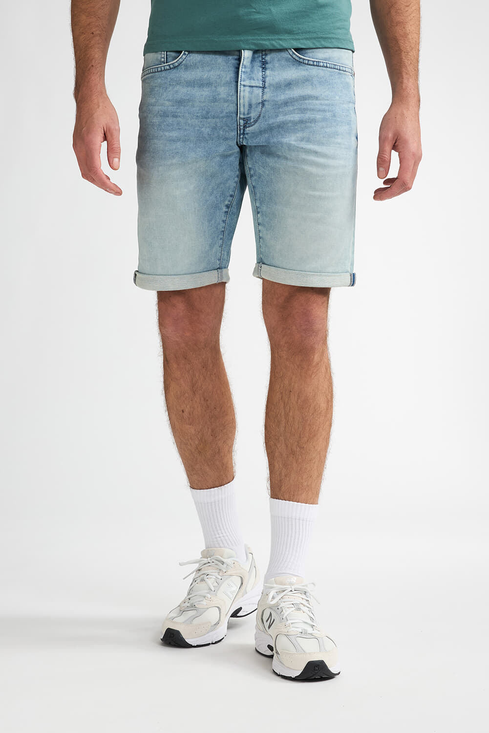 Petrol Short Denim Blauw