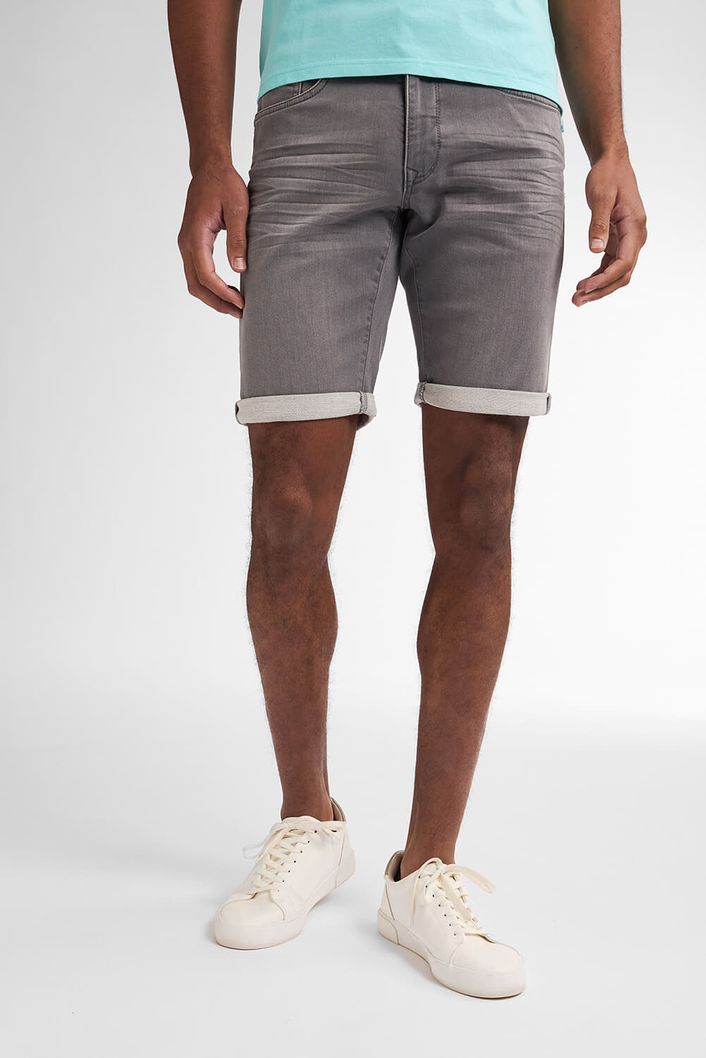 Petrol Short Denim Grijs