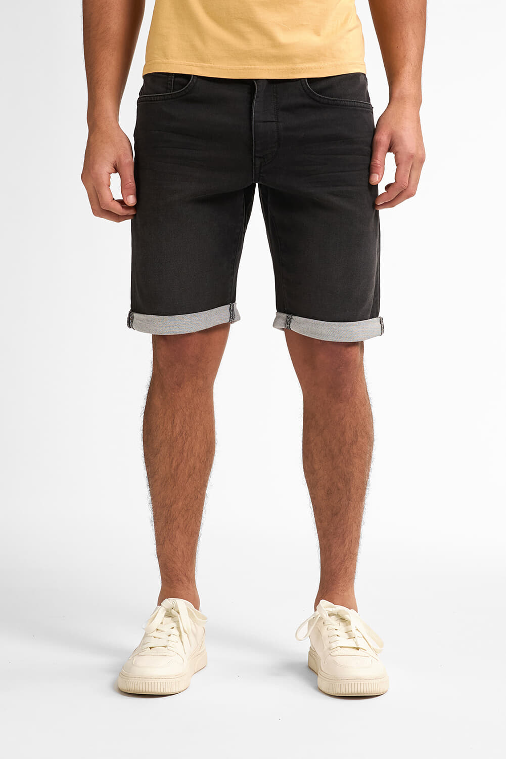 Petrol Short Denim Zwart