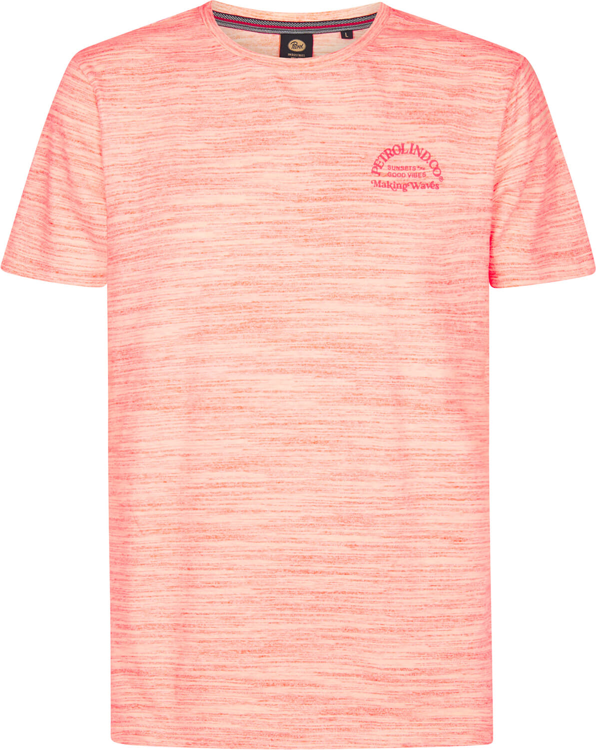 Petrol T-Shirt Classic Print Koraal