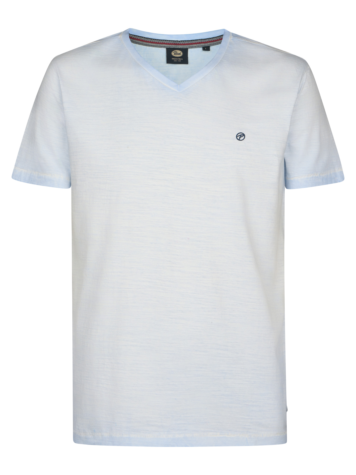 Petrol T-Shirt V-Neck Hemelsblauw