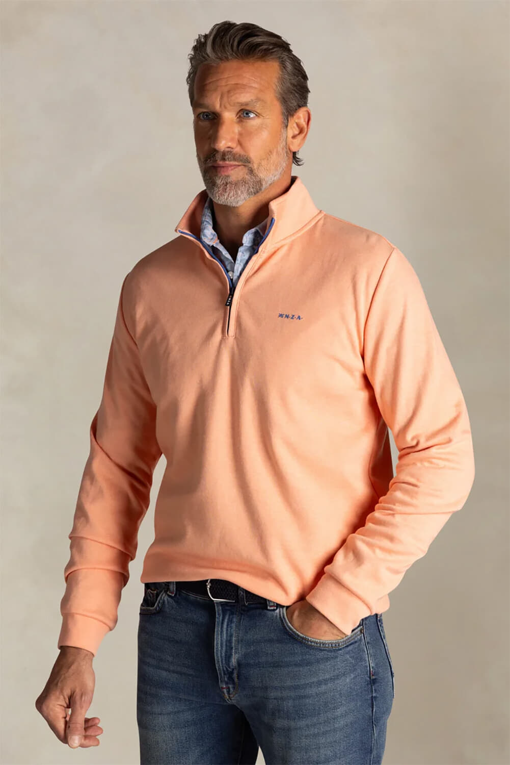 NZA Half-zip Sweater Oranje