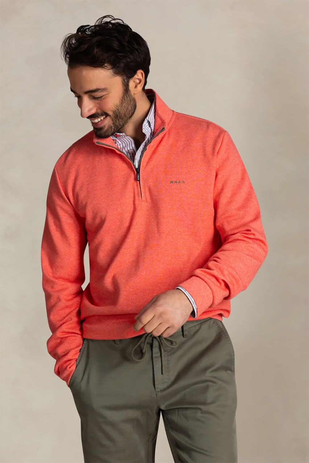 NZA Half-zip Sweater Rood