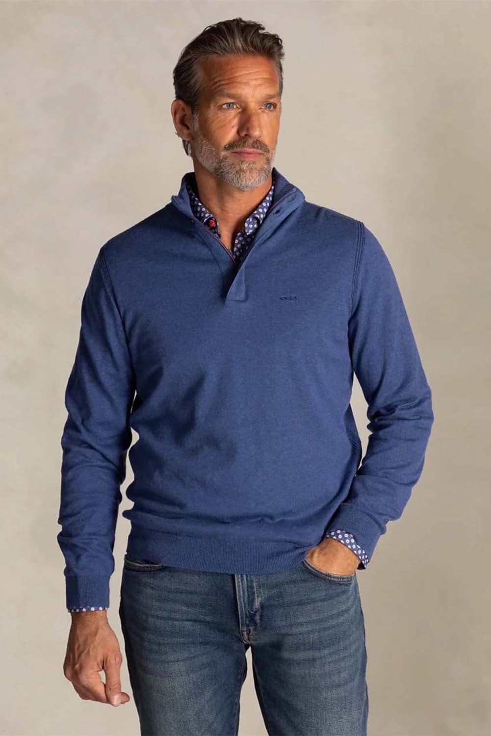 NZA Half zip Trui Navy